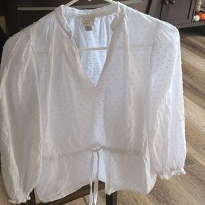 White textured white, a new day shirt